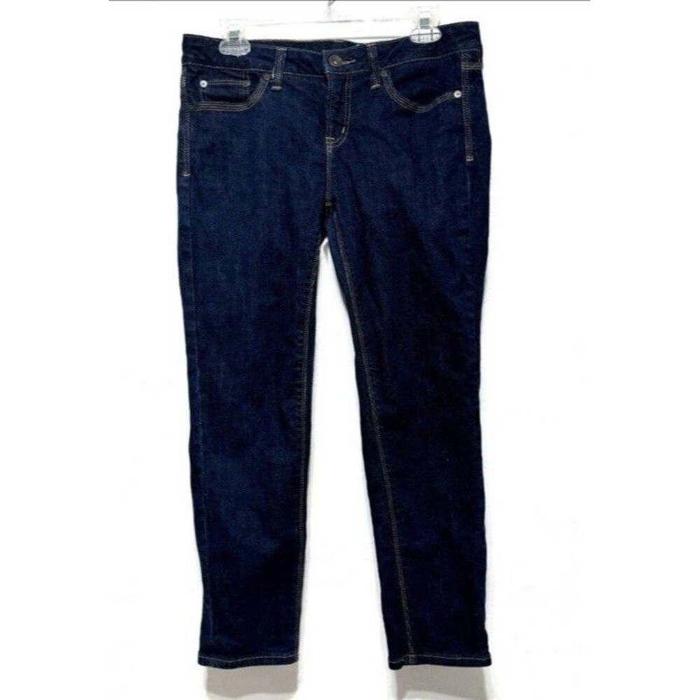 JCP  Skinny Ankle  Mid Rise Jeans Size 10P Dark Wash